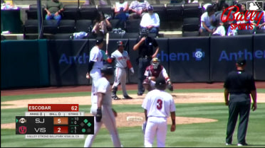 Jhonny Level grounds into a double play, shortstop Kayson Cunningham to first baseman Pedro Blanco. Jose Astudillo out at 2nd. Jhonny Level out at 1st.