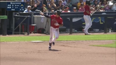 Mikey Romero's 435-foot two-run home run