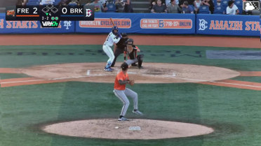 Yonatan Henriquez homers (11) on a line drive to right field.