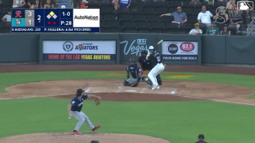 Brayan Buelvas singles on a ground ball to center fielder Victor Labrada. Drew Swift scores.