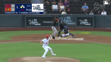 Bo Davidson singles on a sharp line drive to right fielder Colby Halter. Scott Bandura scores.