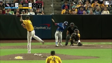 Alex Freeland clobbers a 440-foot homer