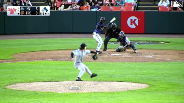 Enrique Bradfield Jr. singles on a soft bunt ground ball to first baseman Kyle West. Leandro Arias scores. Colin Tuft to 2nd.
