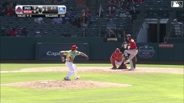Alika Williams homers (2) on a fly ball to left center field.