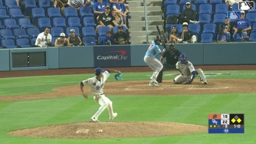 Starlin Aguilar doubles (9) on a sharp line drive to right fielder Ching-Hsien Ko. George Feliz scores. Brady O'Brien scores.