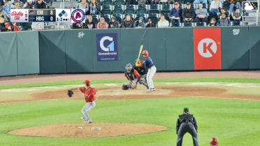 Johnathon Thomas walks. Kyle Hayes scores. Elijah Nunez to 3rd. Passed ball by catcher Thayron Liranzo.