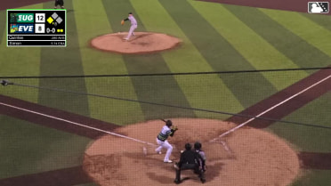 Cesar Quintas singles on a ground ball to right fielder Damian Bravo. Austin St. Laurent scores.