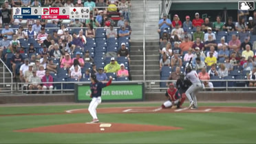 Jefferson Rojas out on a sacrifice fly to right fielder Nelly Taylor. Mitch Voit scores.
