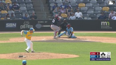 Héctor Rodríguez homers (24) on a fly ball to left center field.