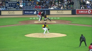 Abimelec Ortiz homers (6) on a line drive to right center field. Harry Ford scores. Yohandy Morales scores.