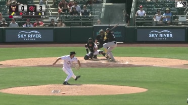 Marcos Castañon grounds out, shortstop Tyler Fitzgerald to first baseman Jake Holton. Rodolfo Durán scores.