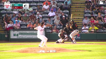 Willy Vasquez out on a sacrifice fly to right fielder Will Taylor. Victor Figueroa scores.