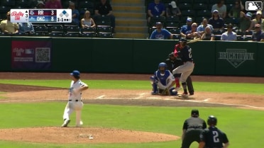 Michael Helman doubles (2) on a line drive to left fielder Jack Suwinski. Jonah Bride scores.