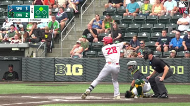 Juan Castillo singles on a line drive to right fielder Lisbel Diaz. Kelvin Hidalgo scores.