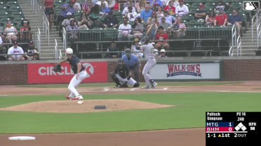 Will Simpson homers (14) on a fly ball to right center field.