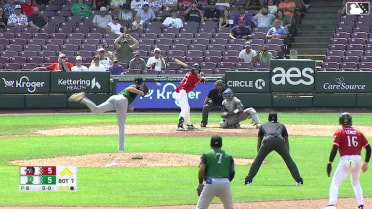 Mason Neville hit by pitch. Julio Carreras scores. Tyson Lewis to 3rd. Ty Doucette to 2nd.