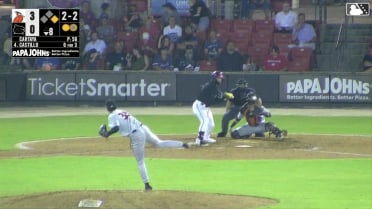 Yeiber Cartaya's sixth strikeout