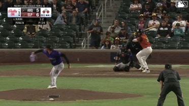 Rodolfo Durán singles on a line drive to right fielder Charlie Condon. Mason McCoy scores. Carlos Rodríguez to 3rd. Rodolfo Durán to 2nd.