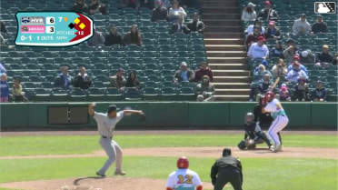 Jose Colmenares singles on a sharp ground ball to left fielder Wilson Rodriguez. Luis Caicuto scores. John Spikerman to 2nd.