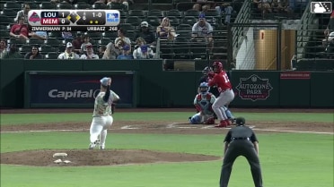 Bruce Zimmermann In play, run(s) to Francisco Urbaez