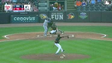 Jack Pineda strikes out swinging. Brett Squires scores. Jack Pineda advances to 3rd, on a throwing error by catcher Bennett Lee.