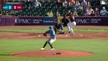 Caden Favors In play, run(s) to Justice Bigbie