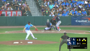 Tomas Frick singles on a line drive to right fielder Eddie Micheletti Jr. Cole Gabrielson scores. Josh Moylan to 2nd.