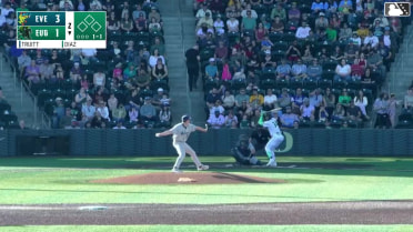 Lisbel Diaz homers (1) on a fly ball to left center field.