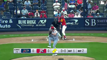 Bryson Ware out on a sacrifice fly to right fielder Leandro Pineda. Raylin Heredia scores. Austin Murr to 3rd.