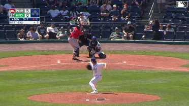 Matt Fraizer homers (1) on a line drive to right center field.