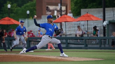 Cornielle Ties Season-High with Six Innings, Shuckers Fall to Blue Wahoos