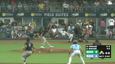 Hans Crouse In play, run(s) to Darrien Miller