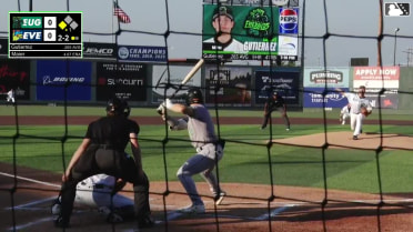 Carlos Gutierrez singles on a ground ball to left fielder Brendan Donovan. Isaiah Barkett scores.