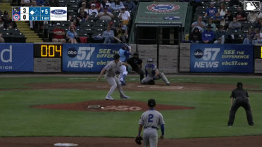 Kane Kepley out on a sacrifice fly to right fielder Nolan Sailors. Drew Bowser scores.
