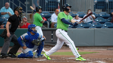Jenista's Two-Homer Game Not Enough in Stripers' 8-5 Loss to Durham