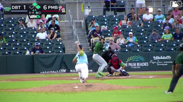 Drew Davies out on a sacrifice fly to center fielder Alexander Frias. Rafhlmil Torres scores.