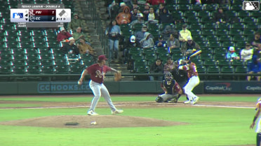Nick Allen doubles (1) on a line drive to right fielder Orlando Martinez. Tyler Whitaker scores. Hector Salas scores.