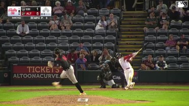 Will Taylor homers (9) on a fly ball to left center field.