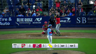 Miguel Bleis homers (4) on a line drive to left center field. Johanfran Garcia scores. Nelly Taylor scores.
