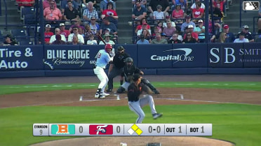Alex Binelas grounds into a double play, first baseman Victor Figueroa to shortstop Griff O'Ferrall to first baseman Victor Figueroa. Pedro León out at 2nd. Alex Binelas out at 1st.