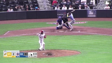 Brayden Taylor singles on a line drive to right fielder Alex Ramírez. Will Simpson scores.