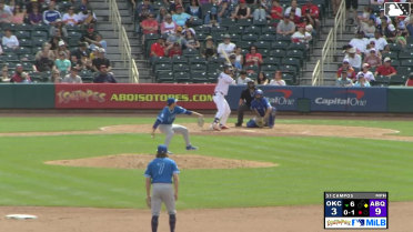 Sterlin Thompson homers (1) on a fly ball to right center field. Adael Amador scores.