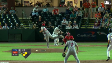 Eric Booth Jr. grounds out, second baseman Kevin Made to first baseman Hunter Hines. Félix Amparo scores. Ty Head to 3rd.