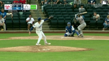 Jason Schiavone homers (6) on a fly ball to center field.