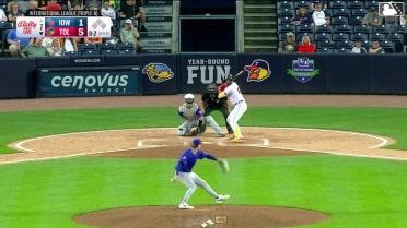 Max Burt homers (2) on a fly ball to left center field.