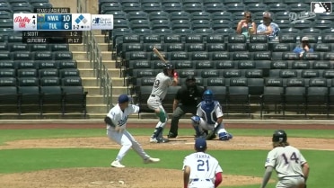 Connor Scott homers (9) on a fly ball to right center field. Jorge Alfaro scores. Colton Becker scores.