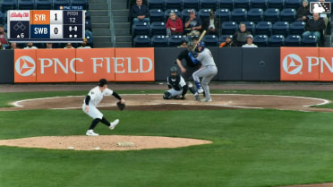 Hayden Senger homers (6) on a fly ball to left field.