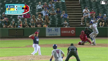 Trace Willhoite singles on a sharp line drive to left fielder Carter Mathison. Colin Houck scores.