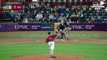 Jonah Cox doubles (1) on a line drive to right fielder Brett Callahan. Turner Hill scores.