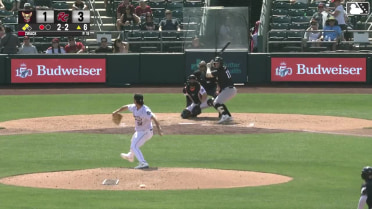 Jose Miranda singles on a ground ball to center fielder Grant McCray. Nick Schnell scores. Pablo Reyes to 3rd.